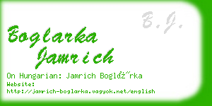 boglarka jamrich business card
